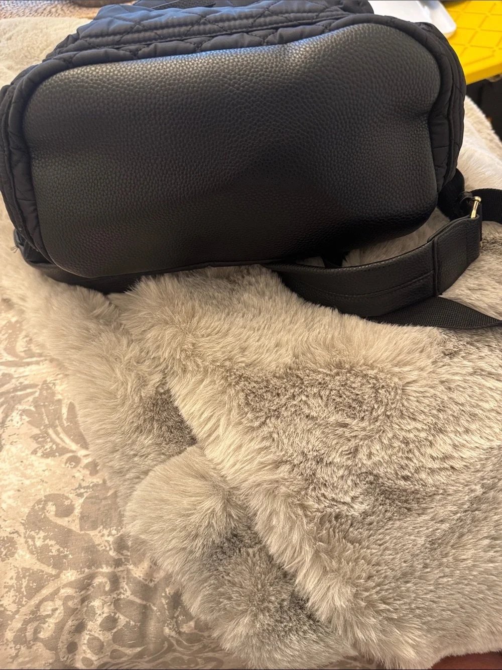 Tommy Bahama Quilted Black Backpack